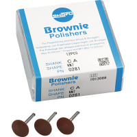 Silikonpolierer BROWNIE®, szilikon polírozó, (fém, amalgám) KN7, RA, 12 darab