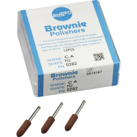 Silikonpolierer BROWNIE®, szilikon polírozó, (fém, amalgám) PC2, RA, 12 darab
