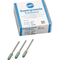 Silikonpolierer SUPERGREENIE®, szilikon polírozó, (fém, amalgám), PC2, HP, 12 darab