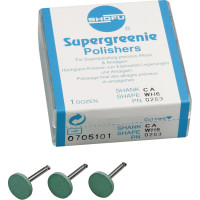 Silikonpolierer SUPERGREENIE®, szilikon polírozó, (fém, amalgám), WH6, RA, 12 darab