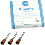 Silikonpolierer BROWNIE®, szilikon polírozó, (fém, amalgám) kehely, RA, 12 darab