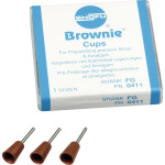 Silikonpolierer BROWNIE®, szilikon polírozó, (fém, amalgám) kehely, FG, 12 darab