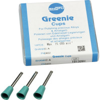 Silikonpolierer GREENIE®, szilikon polírozó, (fém, amalgám), kehely, RA, 12 darab