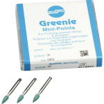 Silikonpolierer GREENIE®, szilikon polírozó, (fém, amalgám), minicsúcs, RA, 12 darab