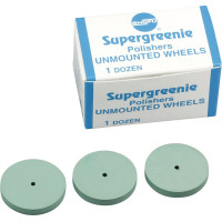 Silikonpolierer SUPERGREENIE®, szilikon polírozó, (fém, amalgám), szereletlen, 12 darab