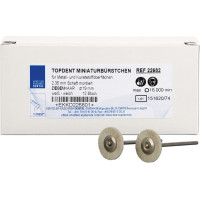 TOPDENT kecske hajkefe - csomagolási 12 db fehér lágy, Ø 19 mm