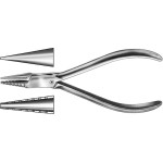 Draht- und Bügelbiegezangen nach, fekete, 1 darab, HSL 386-13, 135 mm