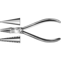 Draht- und Bügelbiegezangen nach, fekete, 1 darab, HSL 386-13, 135 mm