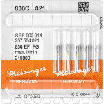 Diamanten 830, gyémántcsiszoló, sárga, ISO 021, FG, 5 darab