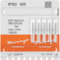 Diamanten 875, gyémántcsiszoló, zöld, ISO 025, FG, 5 darab