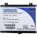 Thermafil (25 mm) (ISO 35), Obturator, ISO 35 röntgenopák, Guttapercha, műanyag, 25 mm, 30 darab