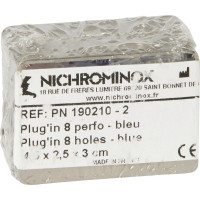PLUG IN, fúrótartó, kék, 8 lyuk, perforált, 1 darab