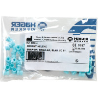 Prophy Kelche Packung 50 darab, kék, regular, snap on