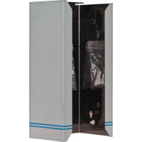 UNIGLOVES® Handschuhhalterung - 1 db, groß, H: 13 cm x T: 9 cm x B: 25 cm, nemesacél - 9040