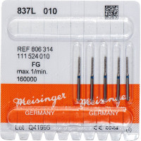 Diamanten 837L Packung 5 Diamanten kék, ISO 010, FG