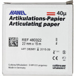 HANEL Artikulations-Papier 40 µm - Rolle 15 m Artikulationspapier piros, 22 mm breit, 40 µm - 480322