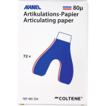 HANEL Artikulations-Papier 80 µm - csomag 72 Blatt kék/piros, 80 µm, U-Form - 480364 HANEL Artikulations-Papier 80 µm - csomag 72 Blatt kék/piros, 80 µm, U-Form - 480364