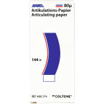 HANEL Artikulations-Papier 80 µm - csomag 144 Blatt kék/piros, 80 µm, C-Form - 480374