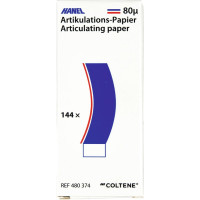 HANEL Artikulations-Papier 80 µm - csomag 144 Blatt kék/piros, 80 µm, C-Form - 480374 HANEL Artikulations-Papier 80 µm - csomag 144 Blatt kék/piros, 80 µm, C-Form - 480374