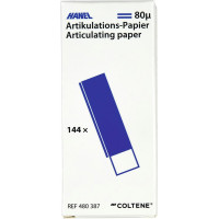 HANEL Artikulations-Papier 80 µm - csomag 144 Blatt kék, 80 µm, I-Form - 480387 HANEL Artikulations-Papier 80 µm - csomag 144 Blatt kék, 80 µm, I-Form - 480387