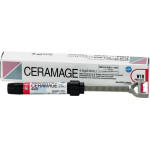 Ceramage (Dentin Body) (1) (W), Leplezőanyagok, fecskendő, fehér, biokompatibilis, Mikrohybrid-kompozit, 73 súly %, 1 darab