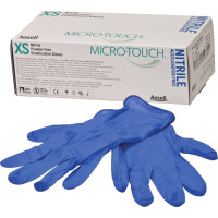 MICRO-TOUCH® Nitrile Accelerator-Free - 100 darabos csomag, puderfrei, kék, XS - 700101 MICRO-TOUCH® Nitrile Accelerator-Free - 100 darabos csomag, puderfrei, kék, XS - 700101