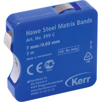 Stahl Matrizenbänder - Rolle 3 m Band Breite 7 mm, Stärke 0,03 mm - 399 C