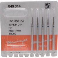 Diamanten 849, gyémántcsiszoló, kék, ISO 014, HP, 5 darab