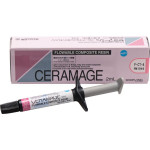 Ceramage (Flow) (Cervical Translucent) (A), Leplezőanyagok, fecskendő, biokompatibilis, polírozható, Mikrohybrid-kompozit, 73 súly %, 1 darab
