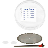 TOPDENT Gipsz-cut maxi - darab Maxi, szétszerelt állapotban, piros finom, 40 mm x 0,3 mm-es