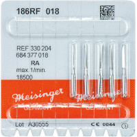 Chirurgie Fräser 186 - 5 darabos csomag, rostfreier Stahl, RA, Figur 684, 12 mm, ISO 018 - 330 204 684 377 018