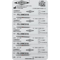 Diamant FG 299, gyémántcsiszoló, piros, ISO 016, 5 darab