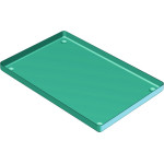 ALUMINIUM TRAY - 1 db, Tray zöld 28 x 18 cm - PN181450-4