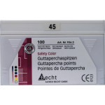 Safety Color (ISO 45), Guttapercha-csúcs, ISO 45 rózsaszín, Guttapercha, 100 darab
