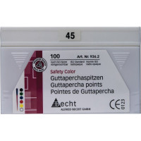 Safety Color (ISO 45), Guttapercha-csúcs, ISO 45 rózsaszín, Guttapercha, 100 darab