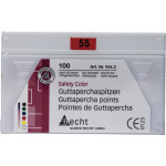 Safety Color (ISO 55), Guttapercha-csúcs, ISO 55 rózsaszín, Guttapercha, 100 darab