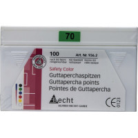 Safety Color (ISO 70), Guttapercha-csúcs, ISO 70 rózsaszín, Guttapercha, 100 darab