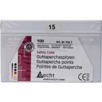 Safety Color (ISO 15), Guttapercha-csúcs, ISO 15 rózsaszín, Guttapercha, 100 darab