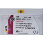 Safety Color (ISO 20), Guttapercha-csúcs, ISO 20 rózsaszín, Guttapercha, 100 darab