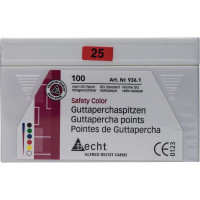 Safety Color (ISO 25), Guttapercha-csúcs, ISO 25 rózsaszín, Guttapercha, 100 darab