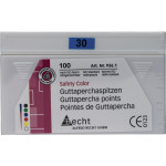 Safety Color (ISO 30), Guttapercha-csúcs, ISO 30 rózsaszín, Guttapercha, 100 darab
