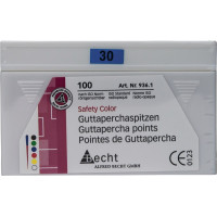 Safety Color (ISO 30), Guttapercha-csúcs, ISO 30 rózsaszín, Guttapercha, 100 darab
