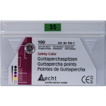 Safety Color (ISO 35), Guttapercha-csúcs, ISO 35 rózsaszín, Guttapercha, 100 darab