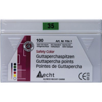 Safety Color (ISO 35), Guttapercha-csúcs, ISO 35 rózsaszín, Guttapercha, 100 darab
