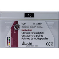 Safety Color (ISO 40), Guttapercha-csúcs, ISO 40 rózsaszín, Guttapercha, 100 darab