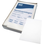 Normtrayeinlagen - 250 darabos csomag, 28 x 18 cm, fehér - 79166