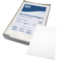 Normtrayeinlagen - 250 darabos csomag, 28 x 18 cm, fehér - 79166