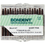BONDENT® Pins - Bulkpackung 50 Pins Titanium Alloy blauer Punkt - DB50ST