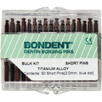 BONDENT® Pins - Bulkpackung 50 Pins Titanium Alloy blauer Punkt - DB50ST