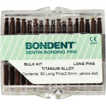 BONDENT® Pins - Bulkpackung 50 Pins Titanium Alloy gelber Punkt - DB50LT